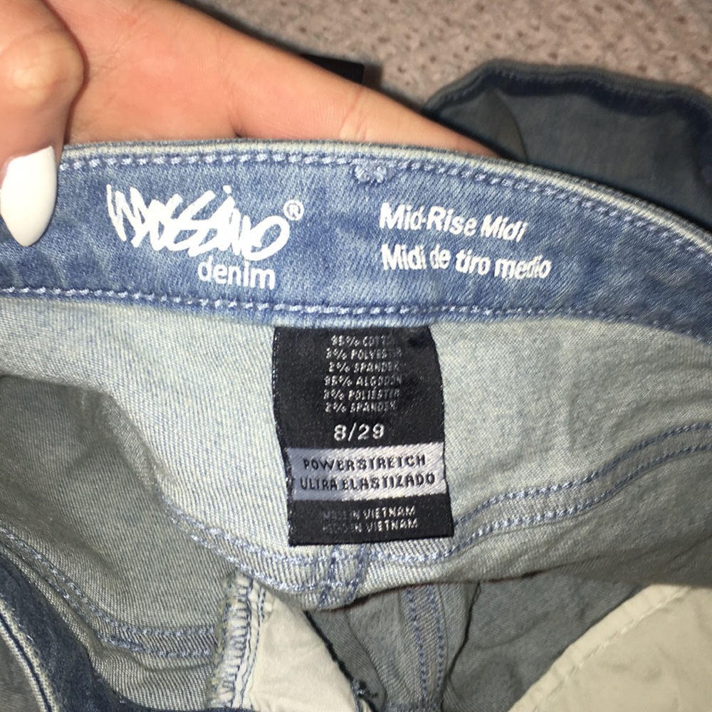 Mid Rise Jean Shorts - Picture 3 of 3